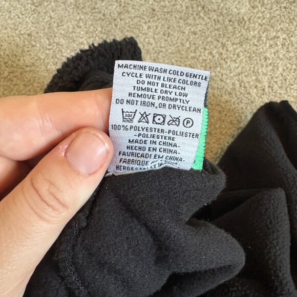 Fleece baby bunting suit black white 3-6 months NEW - Picture 7 of 8